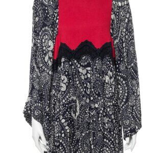 Chloe Floral Print Knee-Length Dress